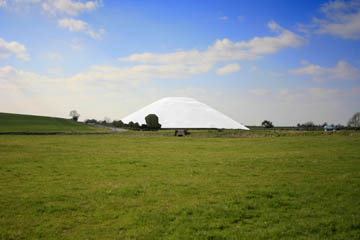 Silbury Hill as it must have looked 4,000 years ago when it was first built.