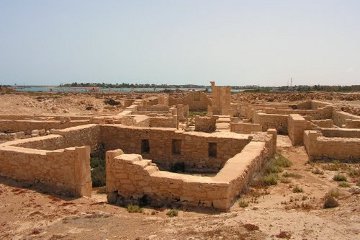 The recently excavated ruins of Leukaspis, a prosperous Roman town on the coast of Egypt.