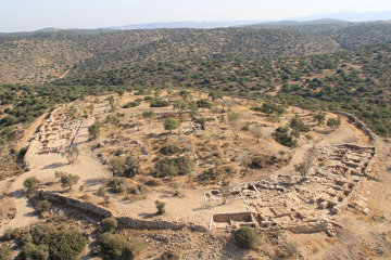 Khirbet Qeiyafa from the air