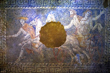 Mosaic from the tomb at Amphipolis