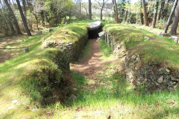 A burial chamber at Carnac