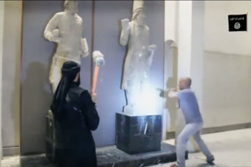 Destruction in the Mosul Museum