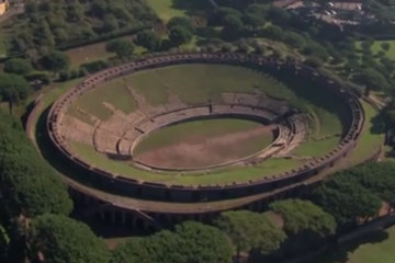 The amphitheatre at Pompeii
