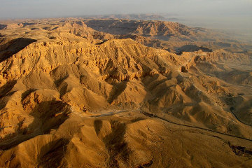 The Valley of the Queens from the air.