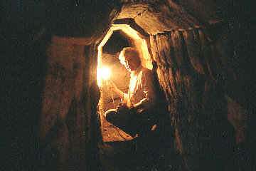 Keith at work inside the drain