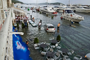 Meteotsunami on Mali Losinj.