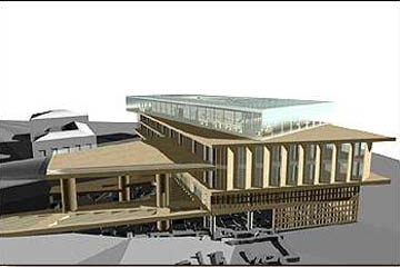 The architect's impression of the museum. The reality is no better.