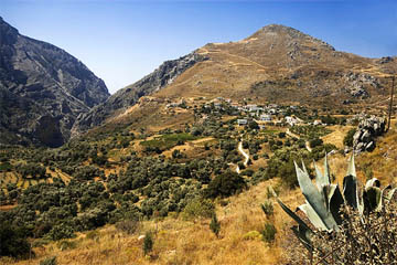 The little town of Gortyn 20 miles south of Herakleion.