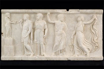 Relief showing Dionysiac ritual
