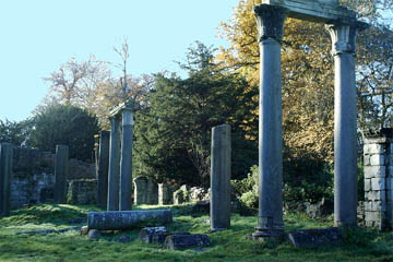 The romantic ruins at Virginia Water, brought from Leptis Magna in Libya