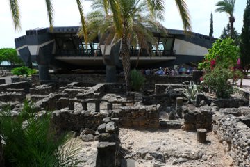 The modern church at Capernaum.