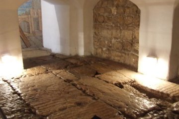 The Roman pavement.