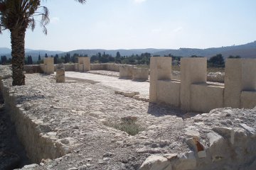 Restored stables at Megiddo.