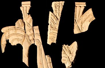 Ivory panels from Ahab's palace.